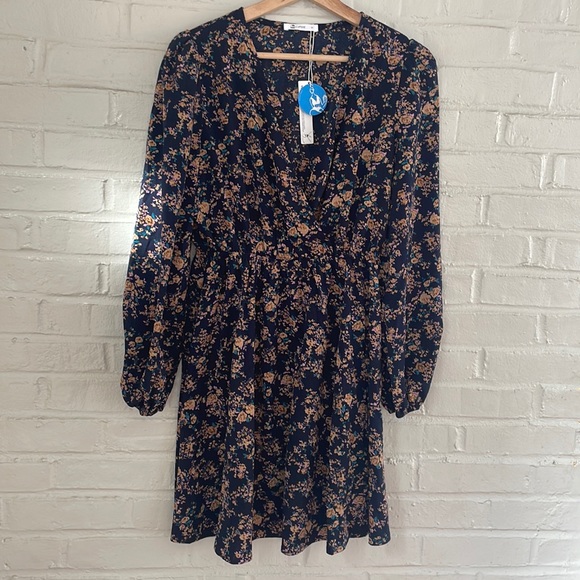 Cupshe Alison Ditsy Floral Peasant Sleeve Mini Dress - Picture 6 of 11